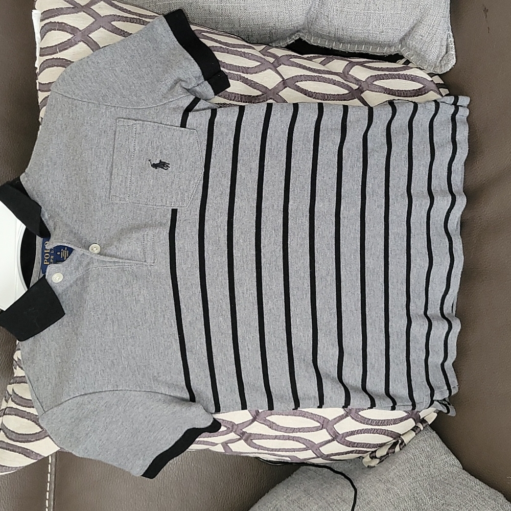 Boys Striped Polo Shirt